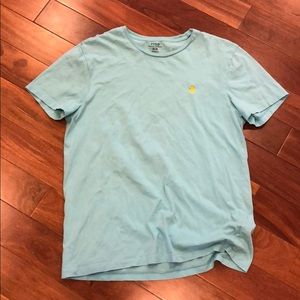 Polo custom fit shirt in pastel baby blue